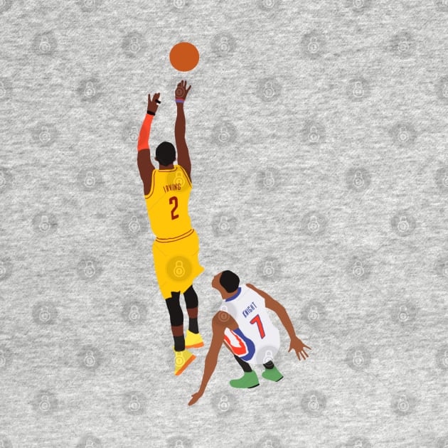 Kyrie Irving Shot Over Brandon Knight by rattraptees